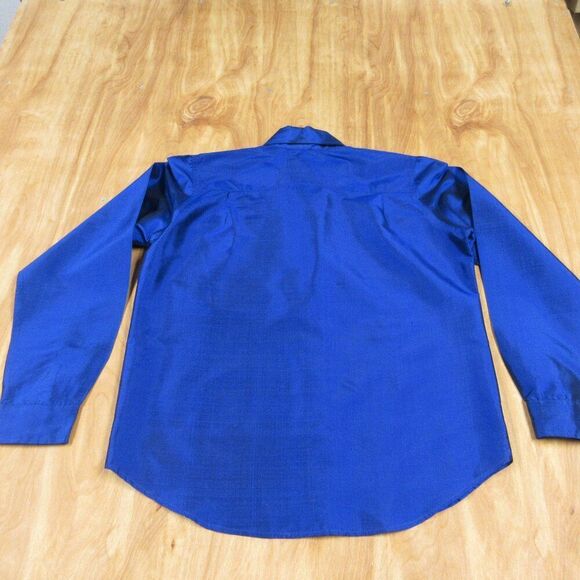 MARISA BARATELLI 100% Silk Royal Blue Long Sleeve Shirt Blouse Top Sz Small NWT - Picture 10 of 10